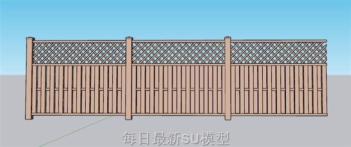 篱笆栅栏SU模型