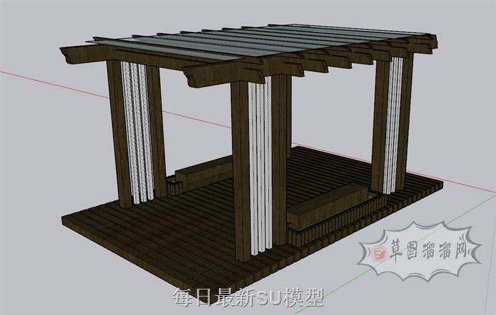 中式亭子凉亭SU模型