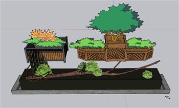 花箱SU模型