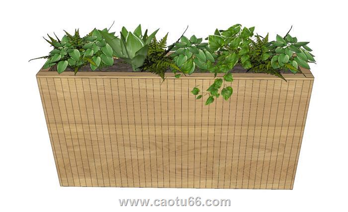 花箱植物SU模型