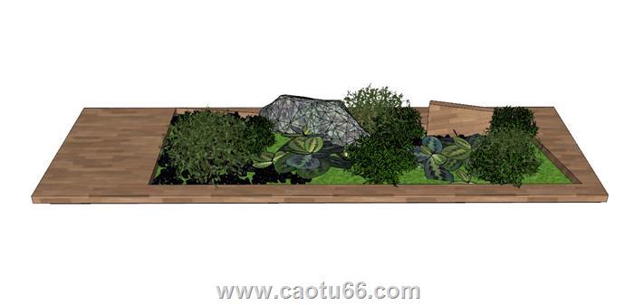 绿植花坛SU模型