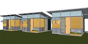 景观木屋度假屋SU模型