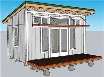 木房子木屋SU模型 免费sketchup模型下载
