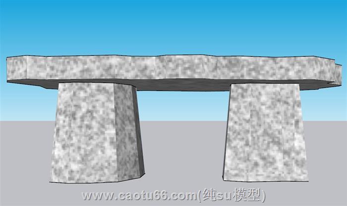 石凳SU模型