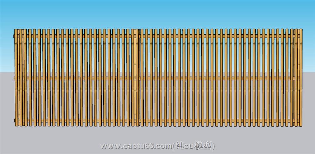 乡村篱笆栅栏SU模型