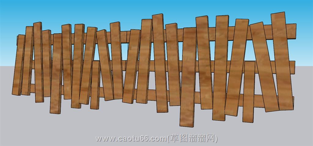 栅栏篱笆SU模型