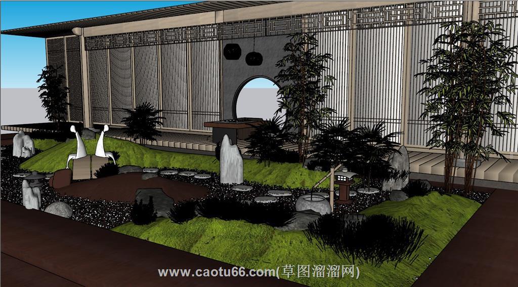 庭院景观SU模型