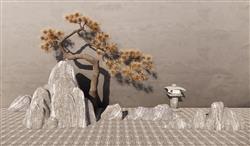 松树山脉片石SU模型