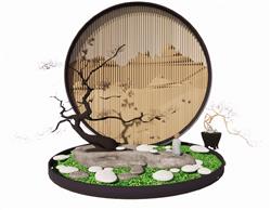 中式禅意庭院SU模型