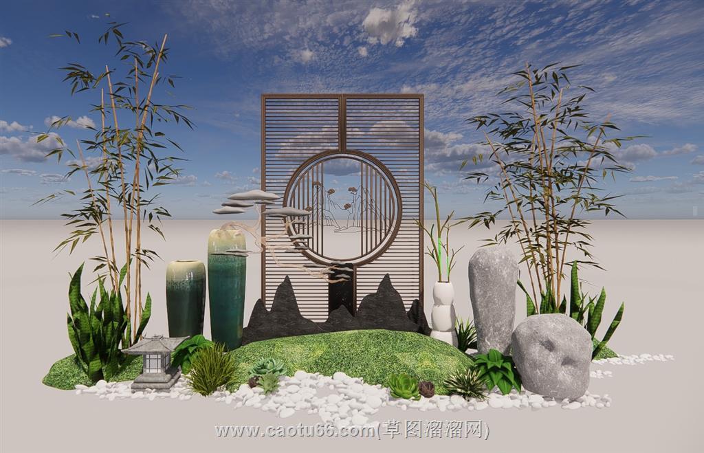 庭院景观SU模型