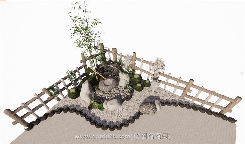 庭院小品景观SU模型