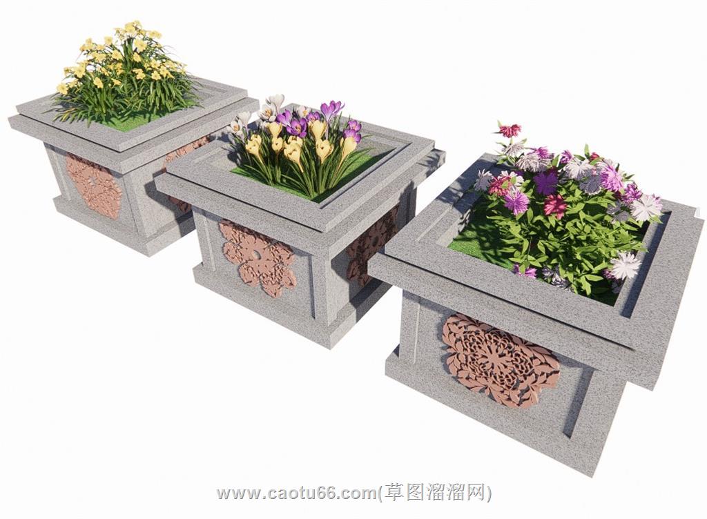 花箱SU模型