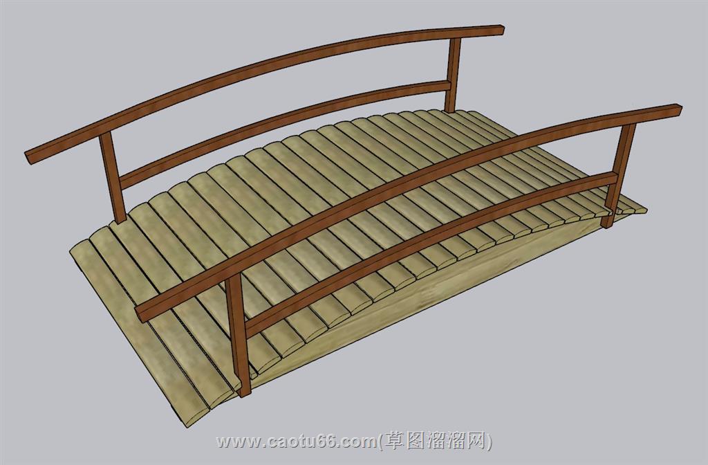 木桥小桥SU模型