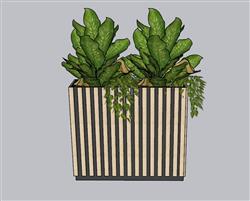 花箱SU模型