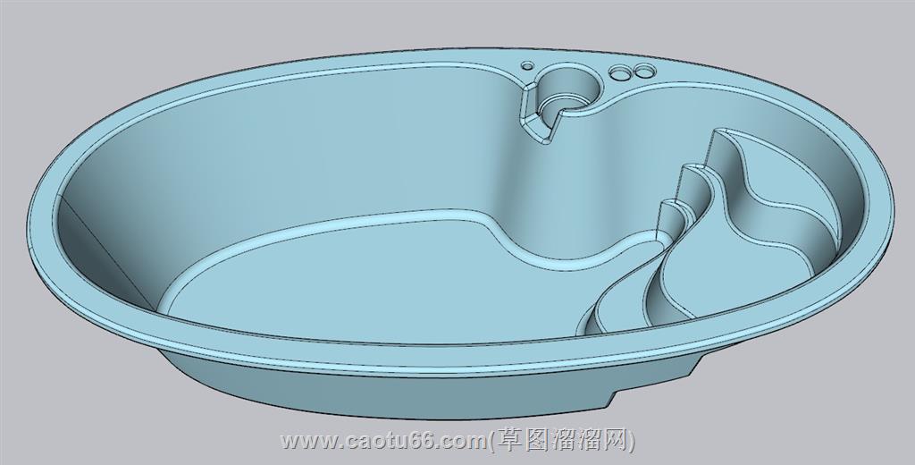 游泳池SU模型