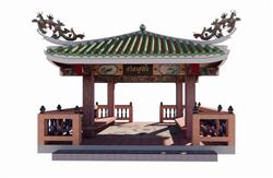 凉亭亭子SU模型
