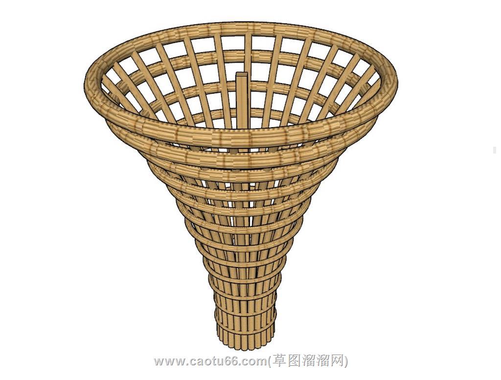 螺旋景观SU模型