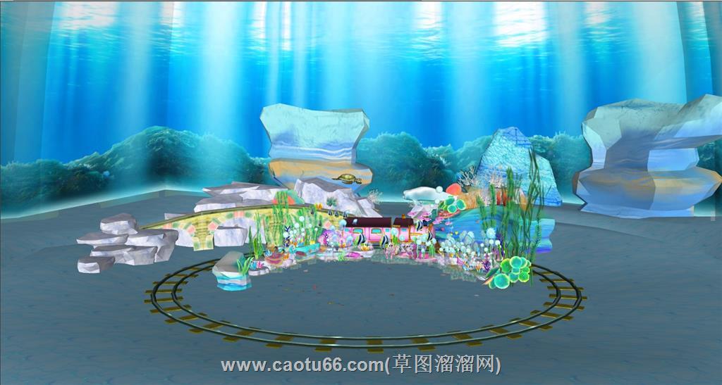 海底水族景观SU模型