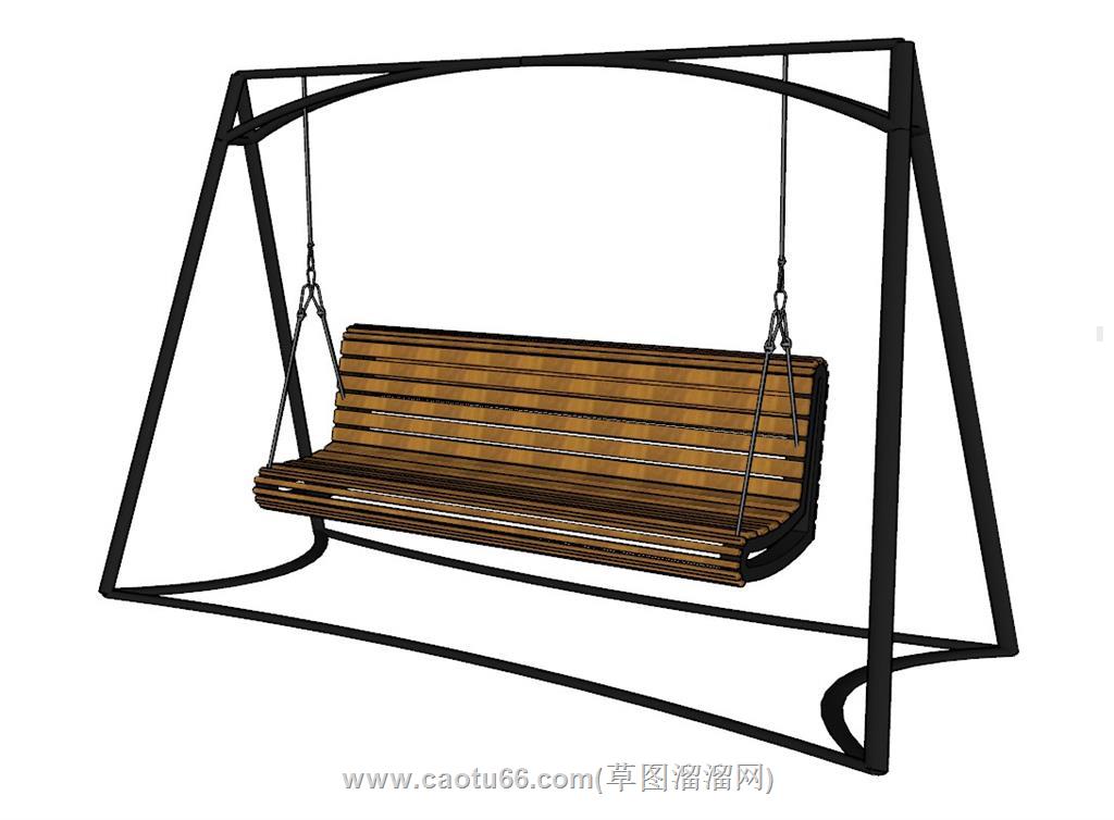 庭院秋千椅SU模型