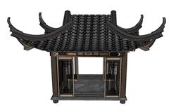 中式亭子凉亭SU模型