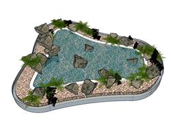 水池SU模型