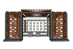 亭子廊架SU模型