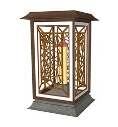 草坪灯SU模型 免费sketchup模型下载