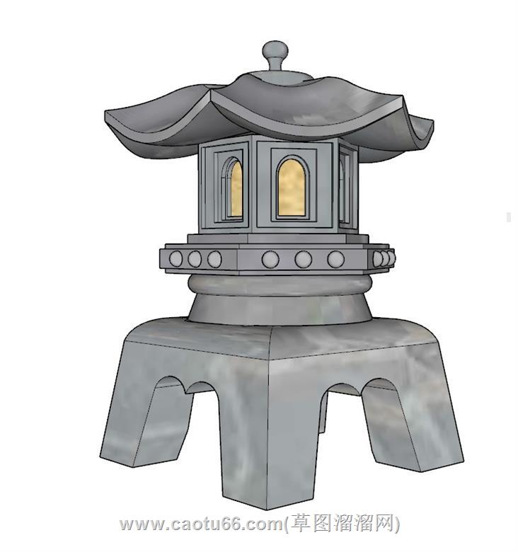 石灯笼SU模型