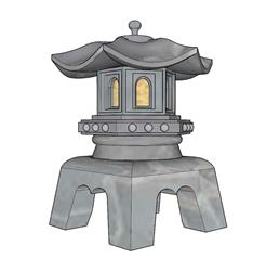 石灯笼SU模型