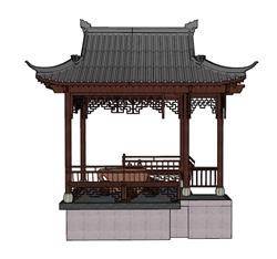 亭子凉亭SU模型