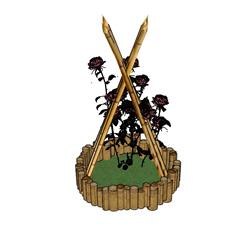 花箱植物SU模型