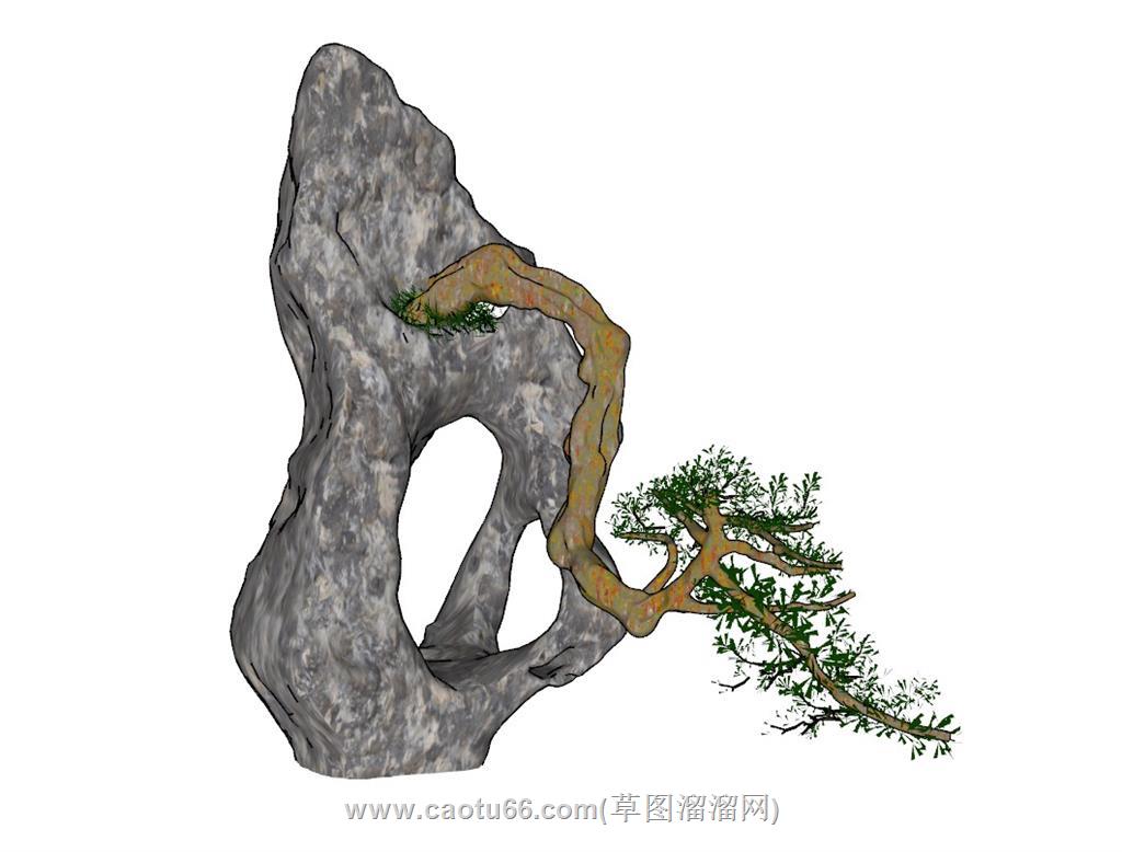 景观石SU模型