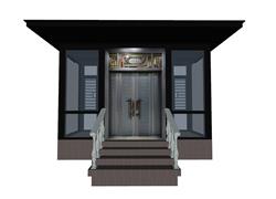 玻璃阳光房花房SU模型