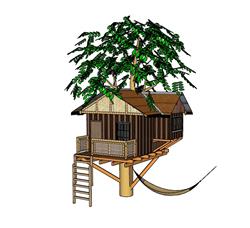 树屋SU模型