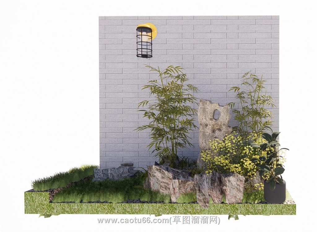 景观小品绿植SU模型