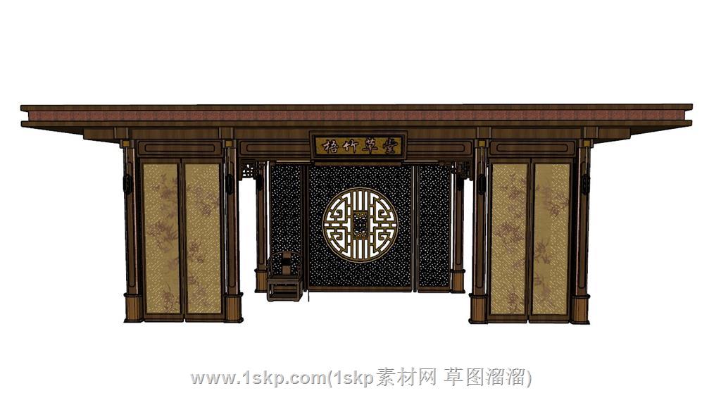 亭子凉亭SU模型