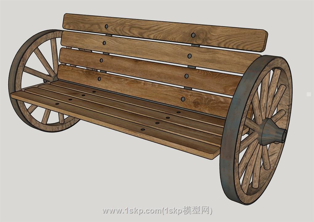 户外长椅景观椅SU模型