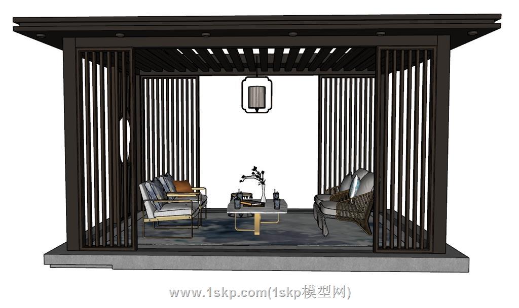 亭子SU模型
