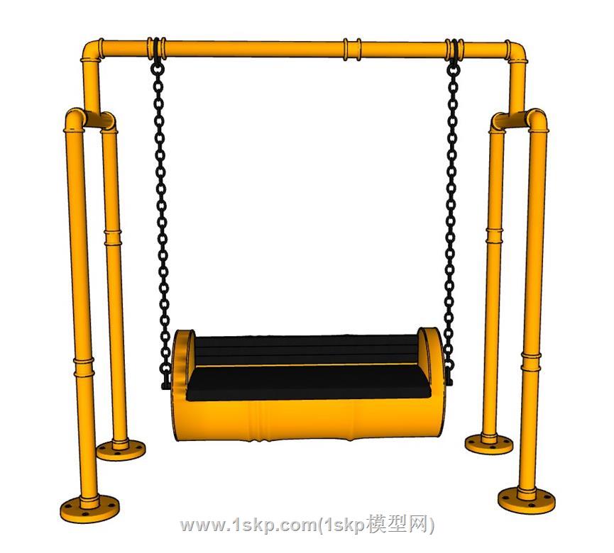 loft秋千椅SU模型