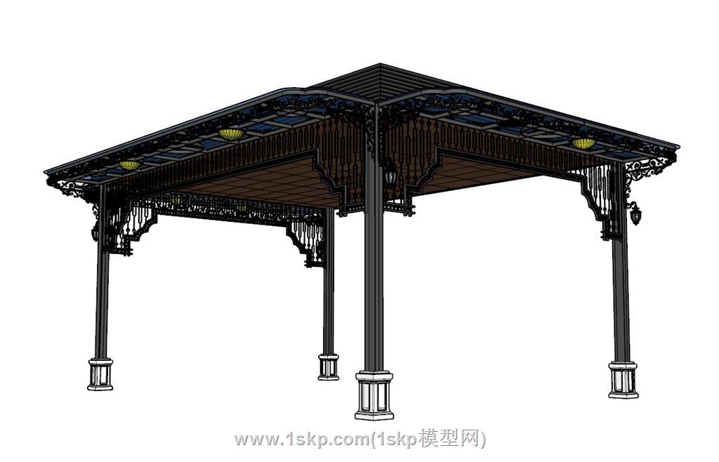 亭子SU模型