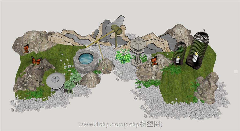 园艺景观SU模型