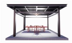 中式茶亭亭子SU模型