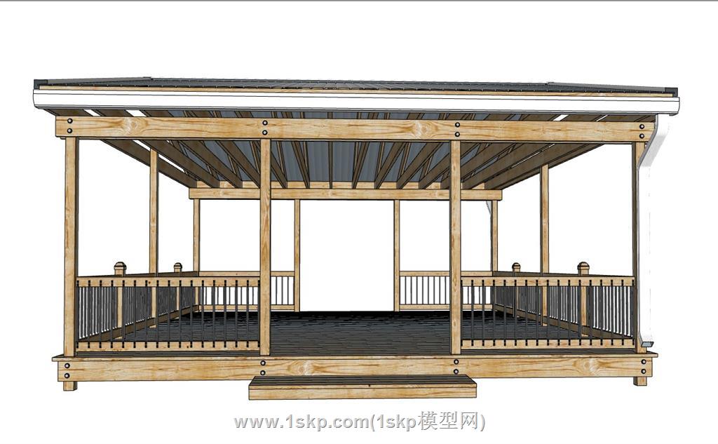 亭台SU模型