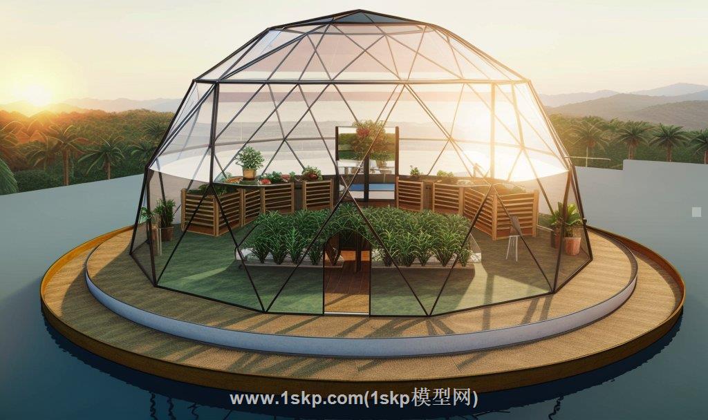 阳光房泡泡屋SU模型