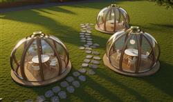 星空房泡泡屋阳光房SU模型