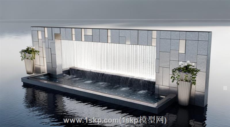 水帘景墙