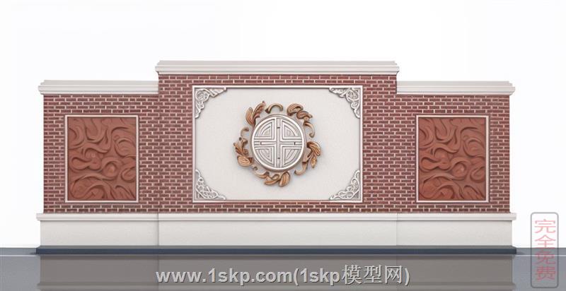 中式浮雕景墙