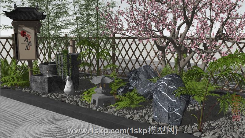 中式庭院景观禅意小品