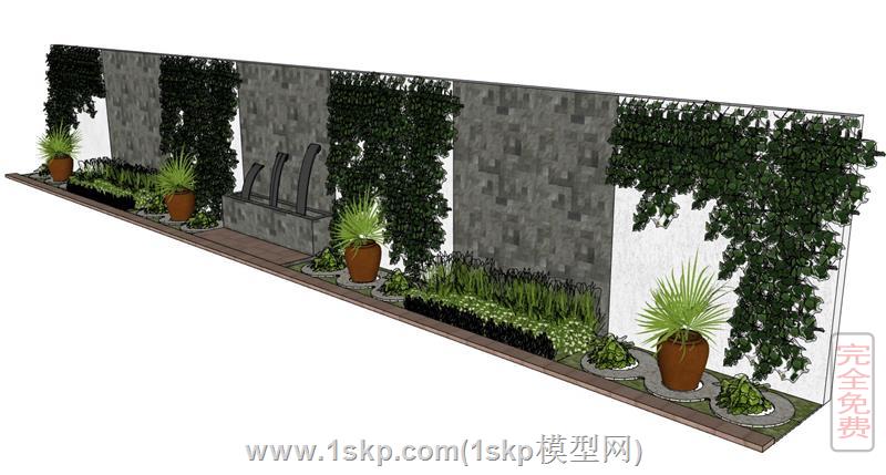 绿植的景墙