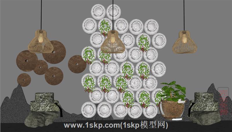 中式景观小品